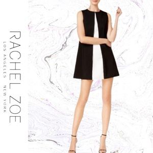 NWT RACHEL ZOE Color-block Pattern Mini Dress